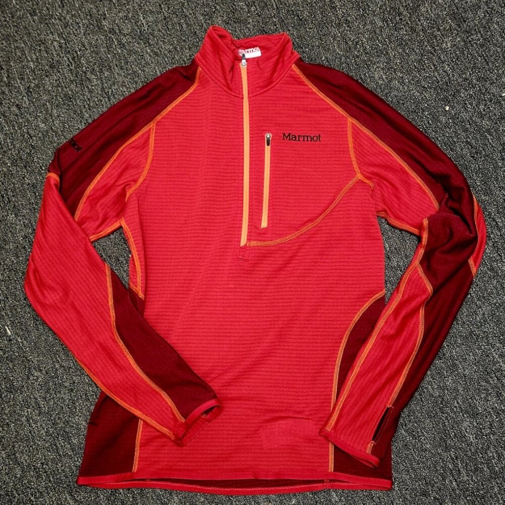 Marmot men's quarter zip grid fleece